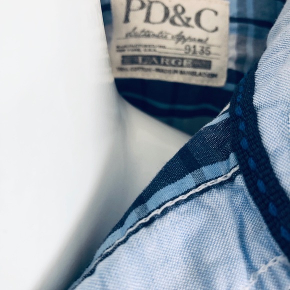 Paper Denim & Cloth Men’s Blue on Blue Plaid Shirt. Make an offer! - Picture 4 of 6